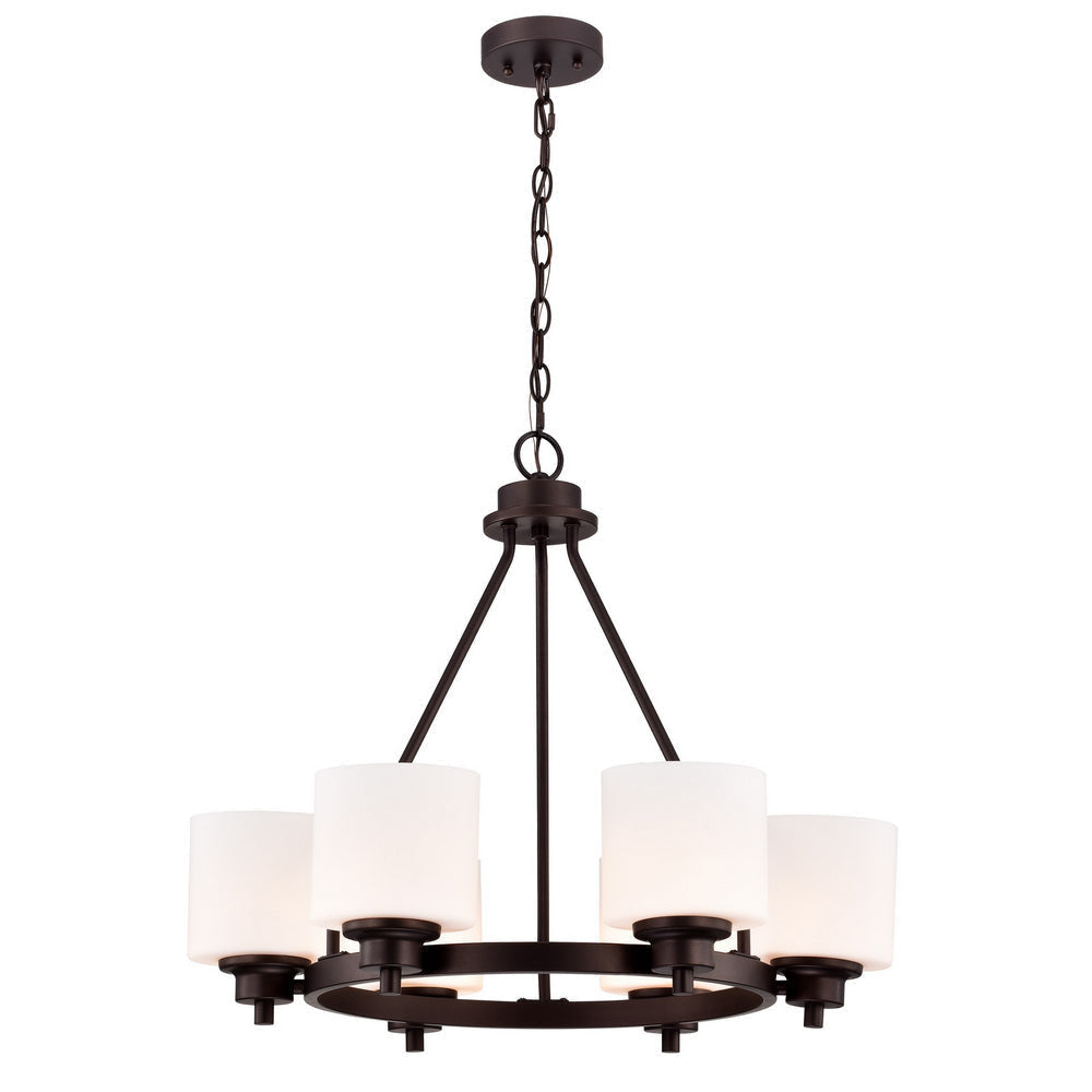 Chloe Lighting Solbi Contemporary 6 Light Chrome Large Chandelier Ceiling Fixture 24" Wide
