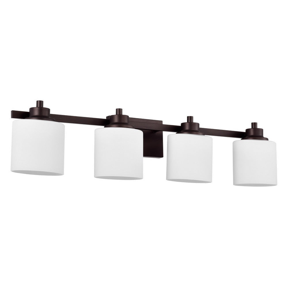 Chloe Lighting Solbi Contemporary 4 Light Oil Rubbed Bronze Bath Vanity Fixture 33’’ Wide CHL-CH21036RB33-BL4