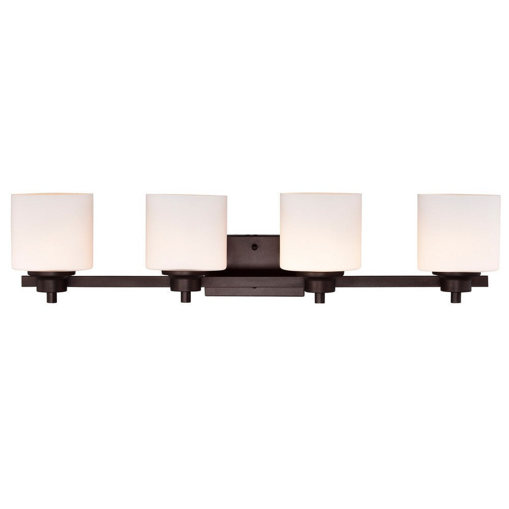 Chloe Lighting Solbi Contemporary 4 Light Oil Rubbed Bronze Bath Vanity Fixture 33’’ Wide CHL-CH21036RB33-BL4