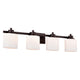 Chloe Lighting Solbi Contemporary 4 Light Oil Rubbed Bronze Bath Vanity Fixture 33" Wide