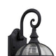 HAVANA DIVINE Transitional 1 Light Black Outdoor Wall Sconce 19’’ Height CHL-CH21611BK19-OD1