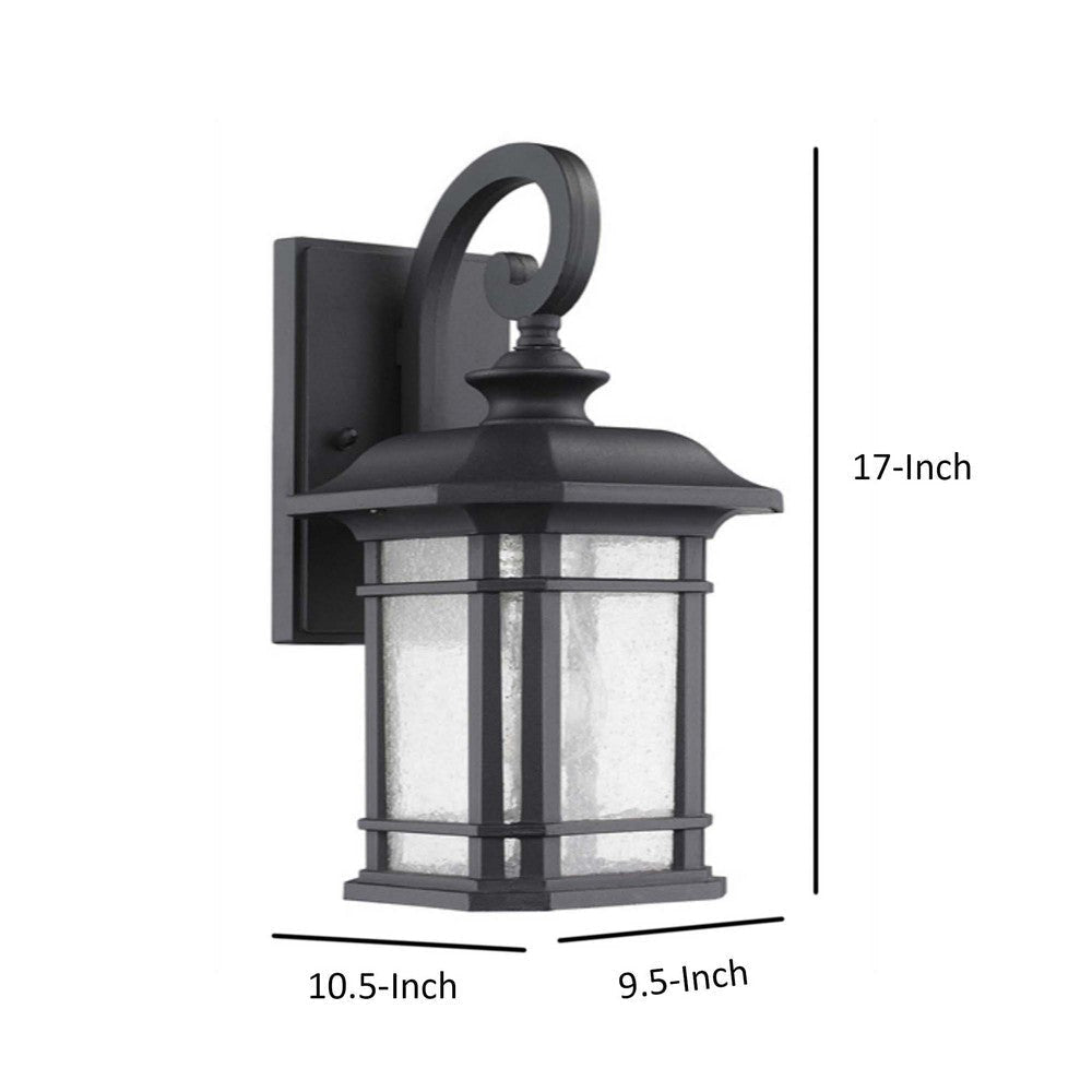 CHLOE Lighting FRANKLIN Transitional 1 Light Black Outdoor Wall Sconce 17’’Height CHL-CH22021BK17-OD1
