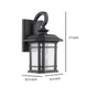 CHLOE Lighting FRANKLIN Transitional 1 Light Black Outdoor Wall Sconce 17’’Height CHL-CH22021BK17-OD1