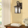 CHLOE Lighting FRANKLIN Transitional 1 Light Black Outdoor Wall Sconce 17"Height