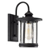 Chloe Lighting Cole Transitional 1 Light Textured Black Outdoor Wall Sconce 12’’ Height CHL-CH22026BK13-OD1