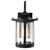 Chloe Lighting Cole Transitional 1 Light Textured Black Outdoor Wall Sconce 12’’ Height CHL-CH22026BK13-OD1