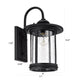 Chloe Lighting Cole Transitional 1 Light Textured Black Outdoor Wall Sconce 16’’ Height CHL-CH22026BK16-OD1
