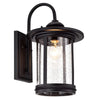 Chloe Lighting Cole Transitional 1 Light Textured Black Outdoor Wall Sconce 16" Height