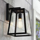 CHLOE Lighting LEODEGRANCE Transitional 1 Light Black Outdoor Wall Sconce 11" Height