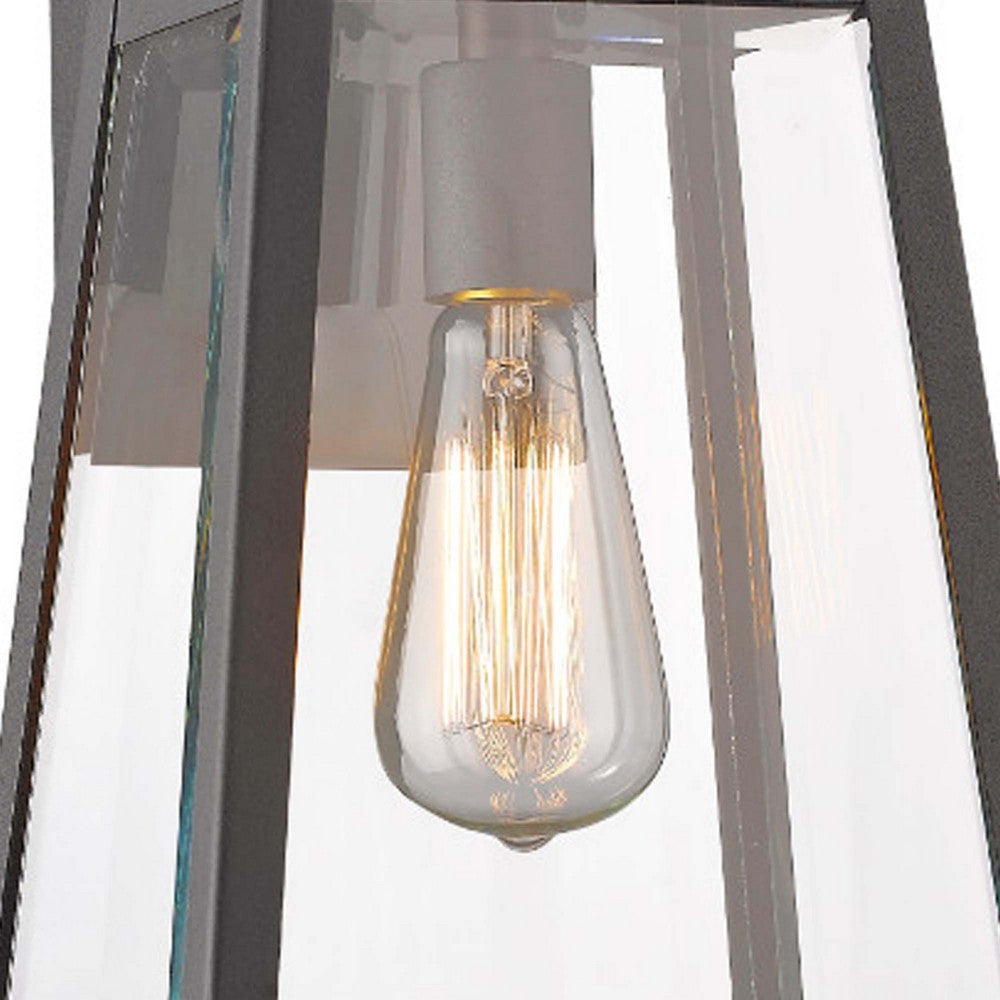 CHLOE Lighting LEODEGRANCE Transitional 1 Light Black Outdoor Wall Sconce 14’’ Height CHL-CH22034BK14-OD1