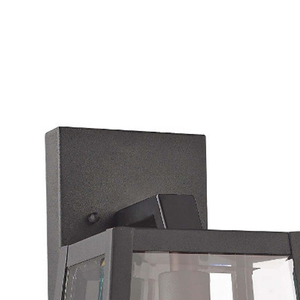 CHLOE Lighting LEODEGRANCE Transitional 1 Light Black Outdoor Wall Sconce 14’’ Height CHL-CH22034BK14-OD1