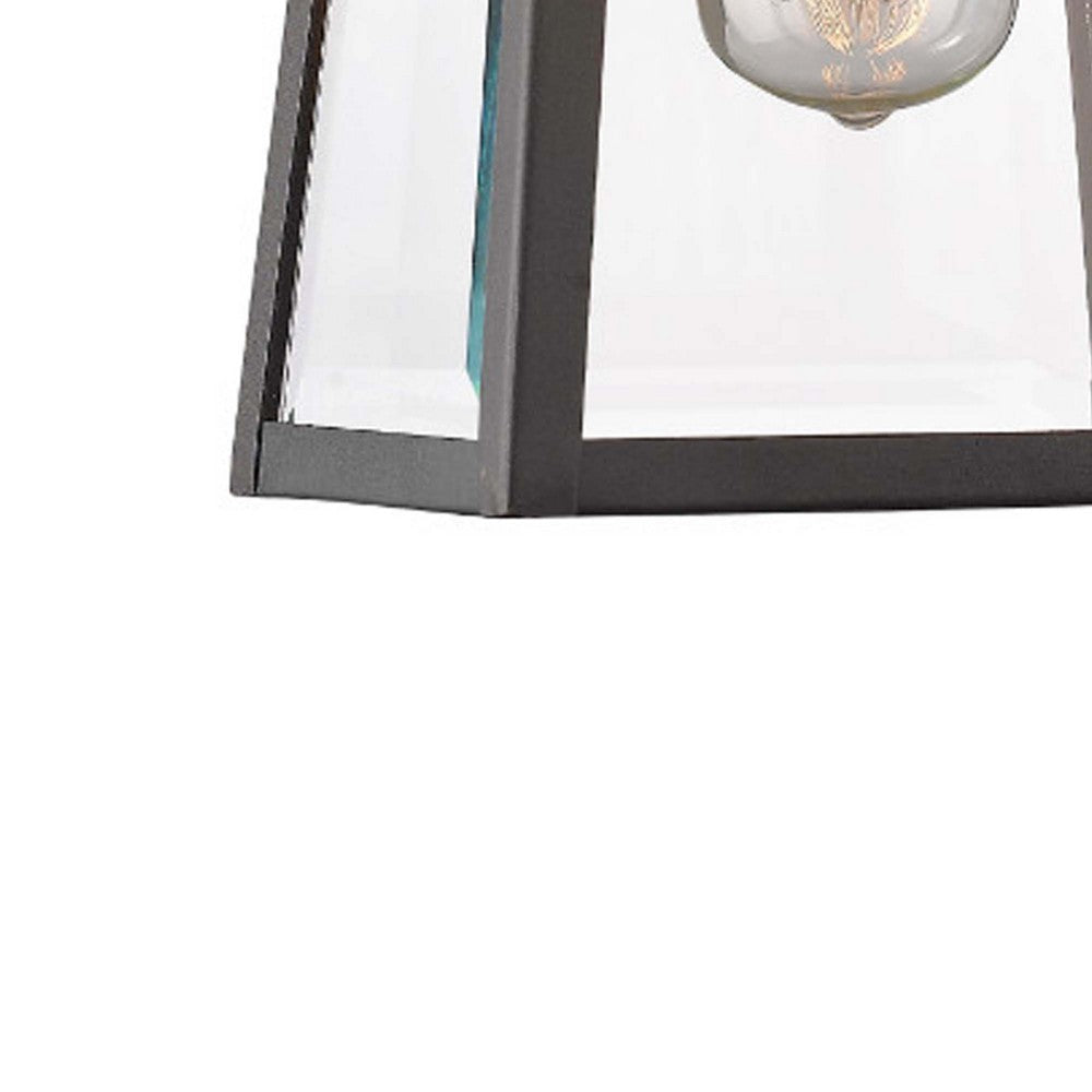 CHLOE Lighting LEODEGRANCE Transitional 1 Light Black Outdoor Wall Sconce 14’’ Height CHL-CH22034BK14-OD1