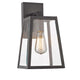 CHLOE Lighting LEODEGRANCE Transitional 1 Light Black Outdoor Wall Sconce 14" Height