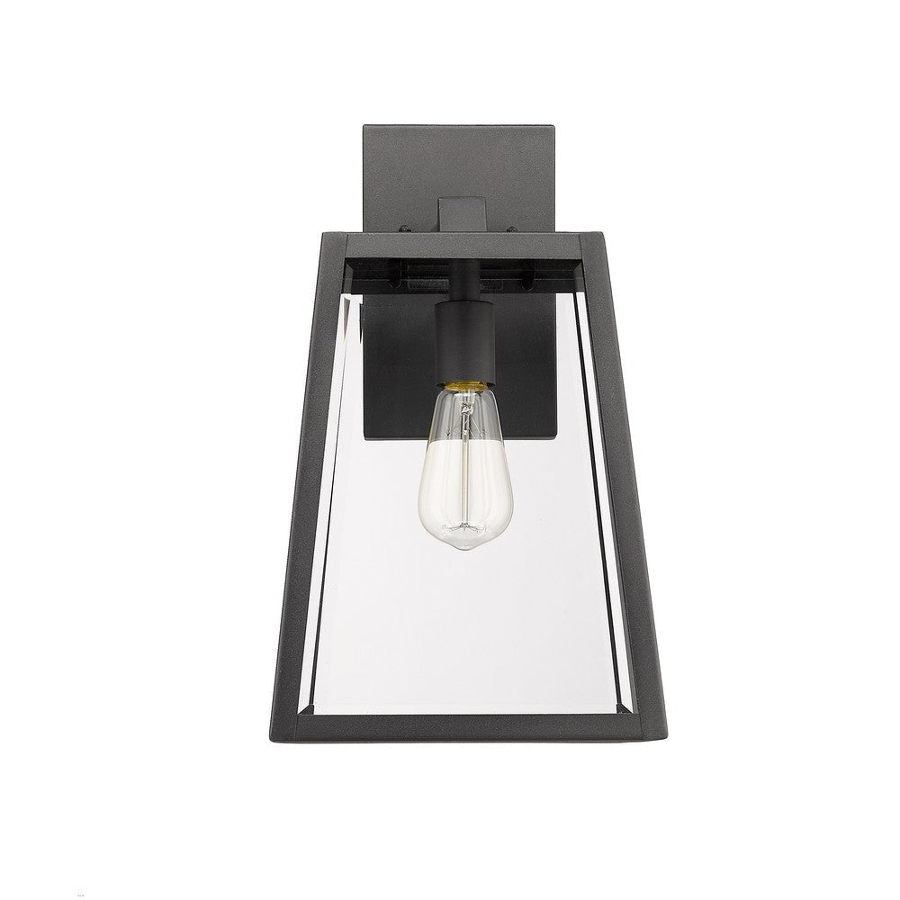 Lighting XANDRA Industrial 1 Light Textured Black Outdoor Wall Sconce 16’’ Tall CHL-CH22034BK16-OD1