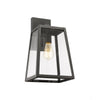 Lighting XANDRA Industrial 1 Light Textured Black Outdoor Wall Sconce 16" Tall