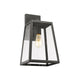 Lighting XANDRA Industrial 1 Light Textured Black Outdoor Wall Sconce 16" Tall