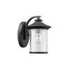 CHLOE Lighting LIAM Transitional 1 Light Black Outdoor Wall Sconce 10" Height