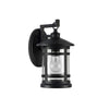 Transitional Style Wall Sconce with Clear Seeded Glass Black CHL-CH22070BK11-OD1