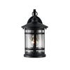 Transitional Style Wall Sconce with Clear Seeded Glass Black CHL-CH22070BK11-OD1