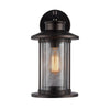 14 Inch Industrial Mesh Metal Wall Sconce with Clear Glass Shade Bronze CHL-CH22071RB14-OD1