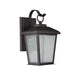 KIRTON Transitional Bronze 1 Light Outdoor Wall Sconce 12’’ Tall CHL-CH22L68RB12-OD1