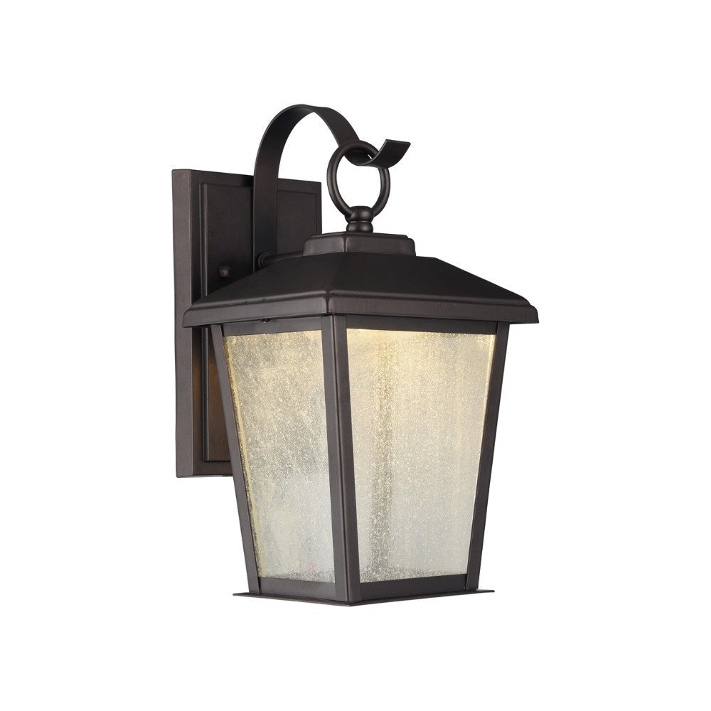 KIRTON Transitional Bronze 1 Light Outdoor Wall Sconce 12" Tall