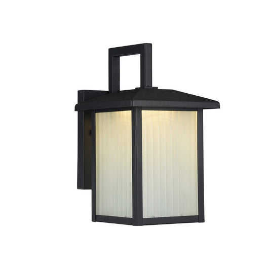 RYSTON Transitional Black 1 Light Outdoor Wall Sconce 11" Tall