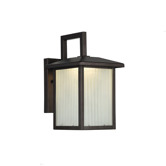 RYSTON Transitional Bronze 1 Light Outdoor Wall Sconce 11" Tall