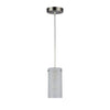 Chloe Lighting Ulla Transitional 1 Light Brushed Nickel Mini Pendant 4’’ Wide CHL-CH28068BN04-DP1