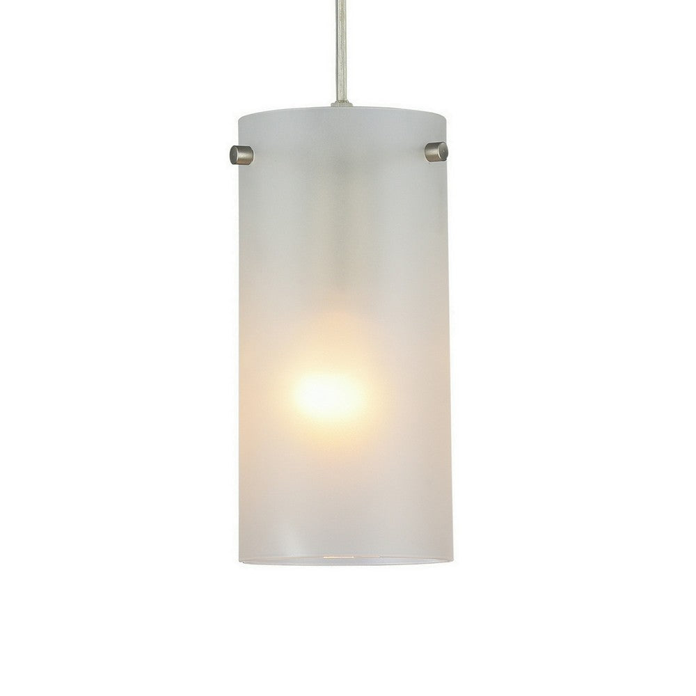 Chloe Lighting Ulla Transitional 1 Light Brushed Nickel Mini Pendant 4’’ Wide CHL-CH28068BN04-DP1