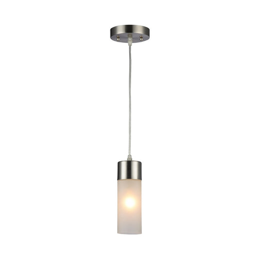 ULLA Transitional Brushed Nickel 1 Light Mini Pendant 3" Wide