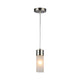 ULLA Transitional Brushed Nickel 1 Light Mini Pendant 3" Wide