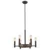 IRONCLAD Industrial-style 6 Light Rubbed Bronze Ceiling Pendant 20" Wide