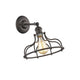 JAXON Industrial-style 1 Light Rubbed Bronze Indoor Wall Sconce 10" Wide