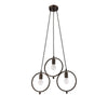 Lighting IRONCLAD Industrial 3 Light Rubbed Bronze Ceiling Pendant 21.5’’ Wide CHL-CH2D005RB22-DP3
