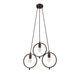 Lighting IRONCLAD Industrial 3 Light Rubbed Bronze Ceiling Pendant 21.5’’ Wide CHL-CH2D005RB22-DP3