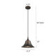 Lighting IRONCLAD Industrial 1 Light Rubbed Bronze Mini Ceiling Pendant 11.5’’ Wide CHL-CH2D006RB12-DP1