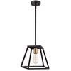 Chloe Lighting Ironclad Industrial 1 Light Textured Black Mini Pendant Ceiling Fixture 10’’ Wide CHL-CH2D008BK10-DP1