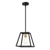 Chloe Lighting Ironclad Industrial 1 Light Textured Black Mini Pendant Ceiling Fixture 10’’ Wide CHL-CH2D008BK10-DP1