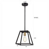 Chloe Lighting Ironclad Industrial 1 Light Textured Black Mini Pendant Ceiling Fixture 10’’ Wide CHL-CH2D008BK10-DP1
