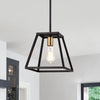 Chloe Lighting Ironclad Industrial 1 Light Textured Black Mini Pendant Ceiling Fixture 10’’ Wide CHL-CH2D008BK10-DP1
