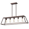 Ironclad Industrial 5 Light Oil Rubbed Bronze Island Pendant Ceiling Fixture 38’’ Wide CHL-CH2D008RB38-IL5