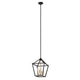 Chloe Lighting Ironclad Industrial 4 Light Textured Black Inverted Pendant Ceiling Fixture 12’’ Wide CHL-CH2D010BK12-UP4