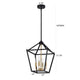 Chloe Lighting Ironclad Industrial 4 Light Textured Black Inverted Pendant Ceiling Fixture 12’’ Wide CHL-CH2D010BK12-UP4