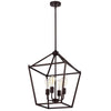Ironclad Industrial 4 Light Oil Rubbed Bronze Inverted Pendant Ceiling Fixture 16’’ Wide CHL-CH2D010RB16-UP4