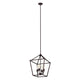 Ironclad Industrial 4 Light Oil Rubbed Bronze Inverted Pendant Ceiling Fixture 16’’ Wide CHL-CH2D010RB16-UP4