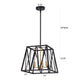Chloe Lighting Ironclad Industrial 4 Light Textured Black Inverted Pendant Ceiling Fixture 14’’ Wide CHL-CH2D011BK14-UP4