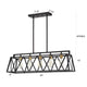 Chloe Lighting Ironclad Industrial 5 Light Textured Black Island Pendant Ceiling Fixture 35’’ Wide CHL-CH2D011BK35-IL5