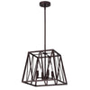 Ironclad Industrial 4 Light Oil Rubbed Bronze Inverted Pendant Ceiling Fixture 14’’ Wide CHL-CH2D011RB14-UP4