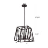 Ironclad Industrial 4 Light Oil Rubbed Bronze Inverted Pendant Ceiling Fixture 14’’ Wide CHL-CH2D011RB14-UP4
